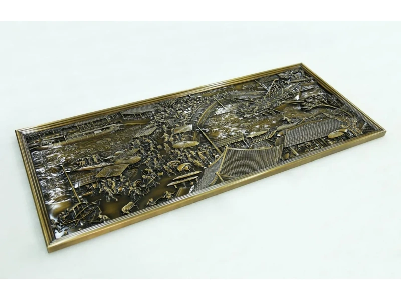 铜/不锈钢浮雕，每件皆是独一无二的艺术品